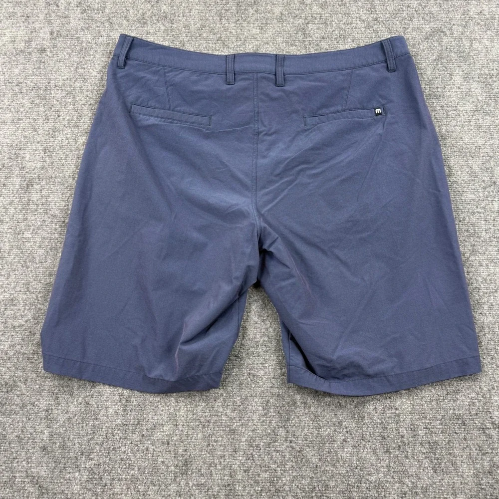 Travis Mathew Size 38 Blue Performance Golf‎ Shorts Stretch Nylon Blend Men's